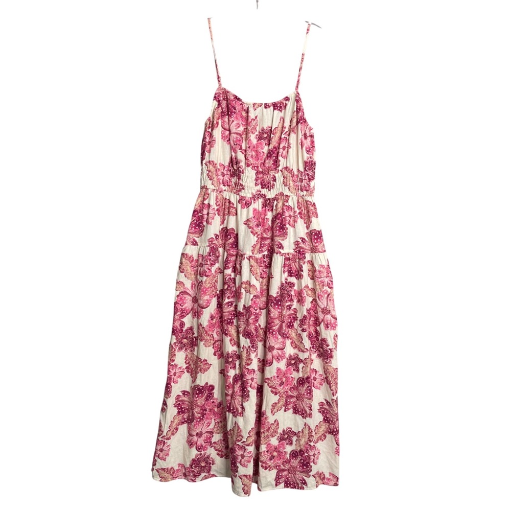 Old Navy Pink Floral Midi Sundress